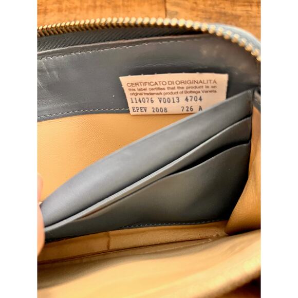 Bottega Veneta Leather Long Wallet Zip Around Intrecciato Long Wallet - Picture 13 of 15